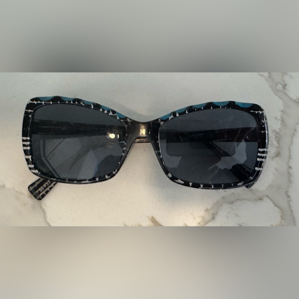 Alain Mikli Blue Black Large Cateye sunglasses frames france scalloped AO3015